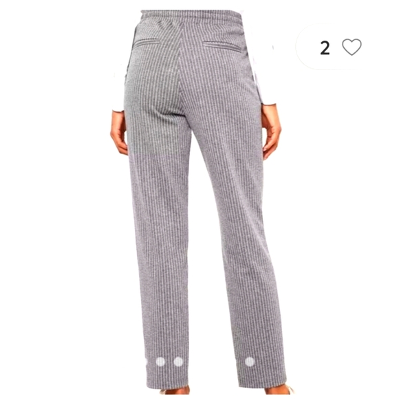 Loft Striped Tapered Pull On Pants NWT Size XL - Picture 2 of 11